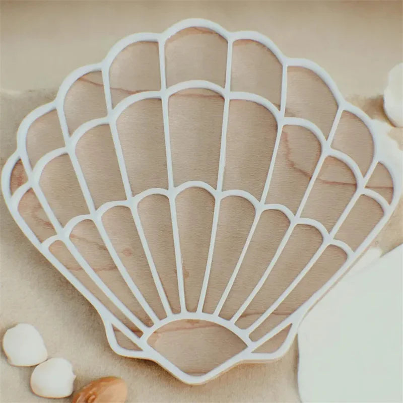Bohemian Wooden Acrylic Shells and White Mermaid Home Decor Room Background Wall, Nautical Theme Shell Wall Decor for Boys and Girls Room