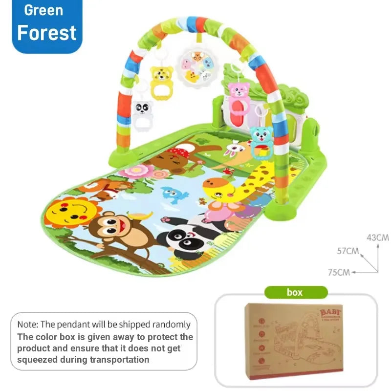 Baby Piano Play Gym Mat For Newborn To 36 Months Musical Activity Toy For Infant Sensory Development