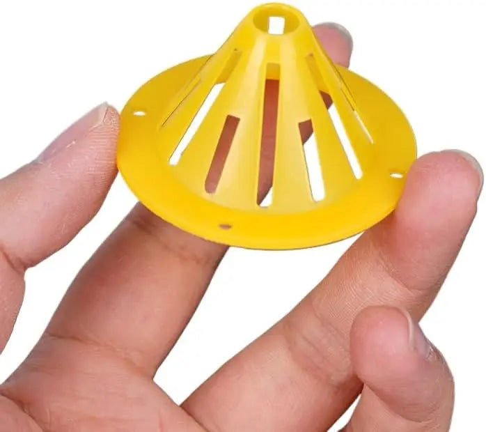 12pcs Bee Hive Escape Equipment Beekeeping One-Way Entrance Gate Cone Shape Bee Nest Door Beekeeping Supplies Tools, Yellow