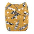 1pc ALVABABY Modern Cloth Nappy Eco-Friendly Baby Cloth Diaper Snaps Adjustable Polyester Pocket Diaper Shell
