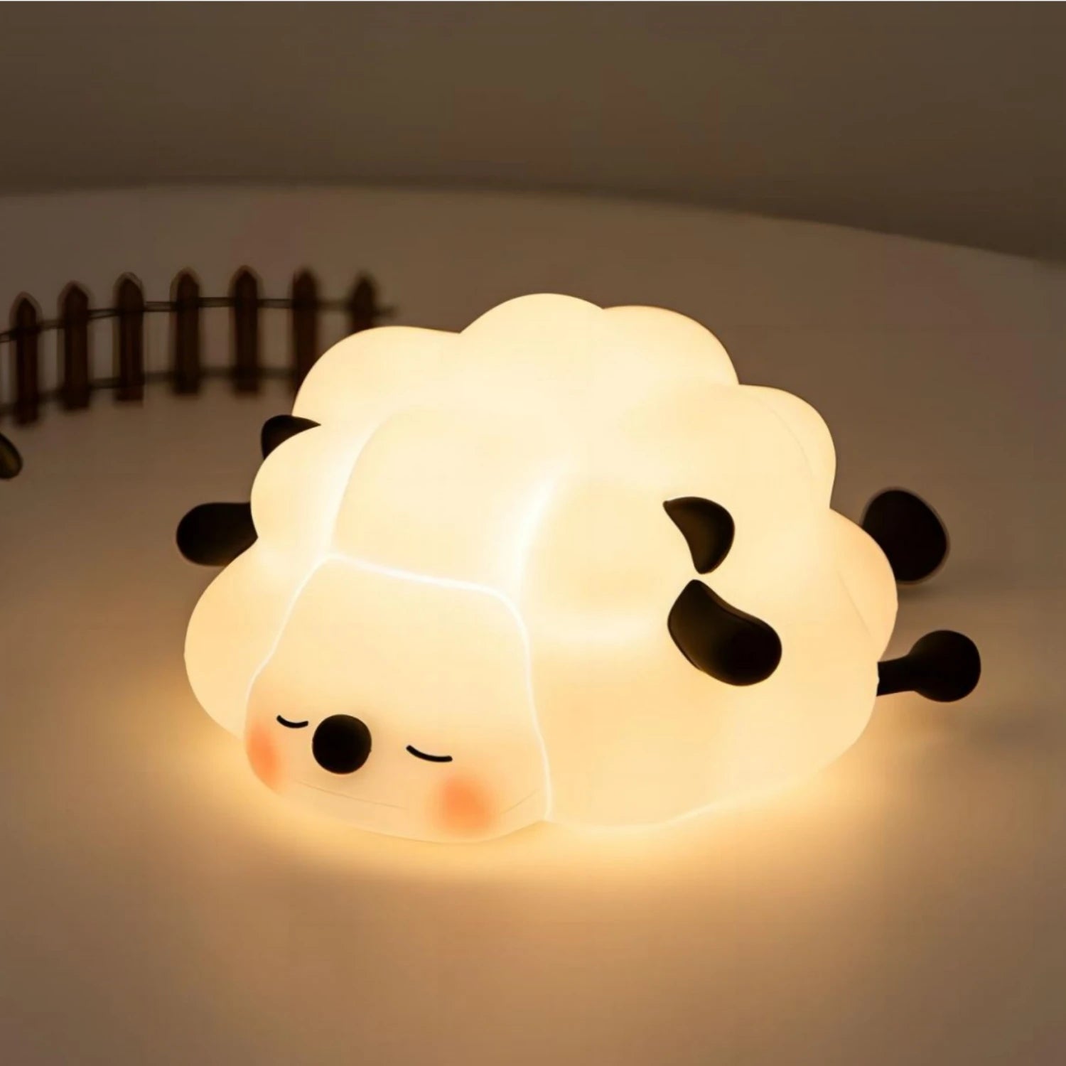 Cute Silicone Led Night Light Panda Sheep Rabbit Usb Rechargeable 1200mAh For Bedroom Decoration And Kids Gift