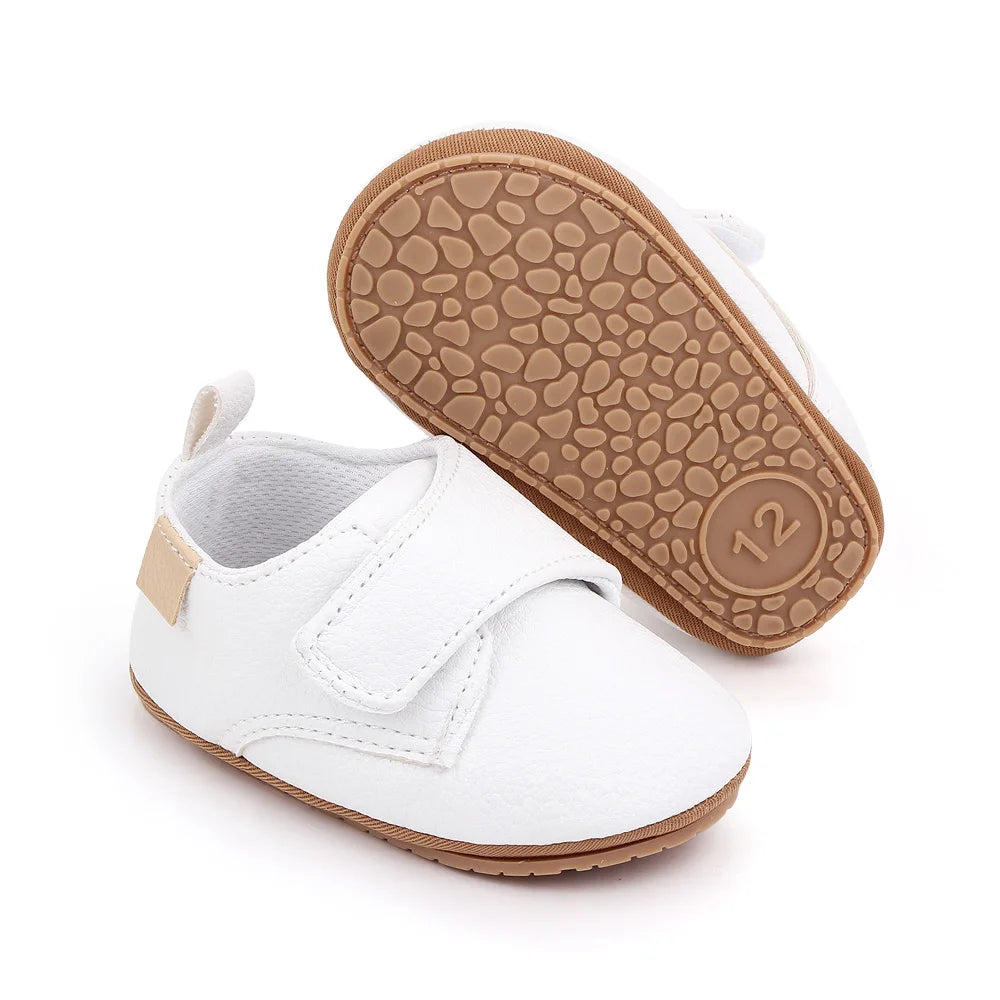 2025 Baby Casual Shoes Korean Style Non-slip Classical High Quality PU and TPR Soft and Warm Toddler Shoes for 0-18 Months D2587