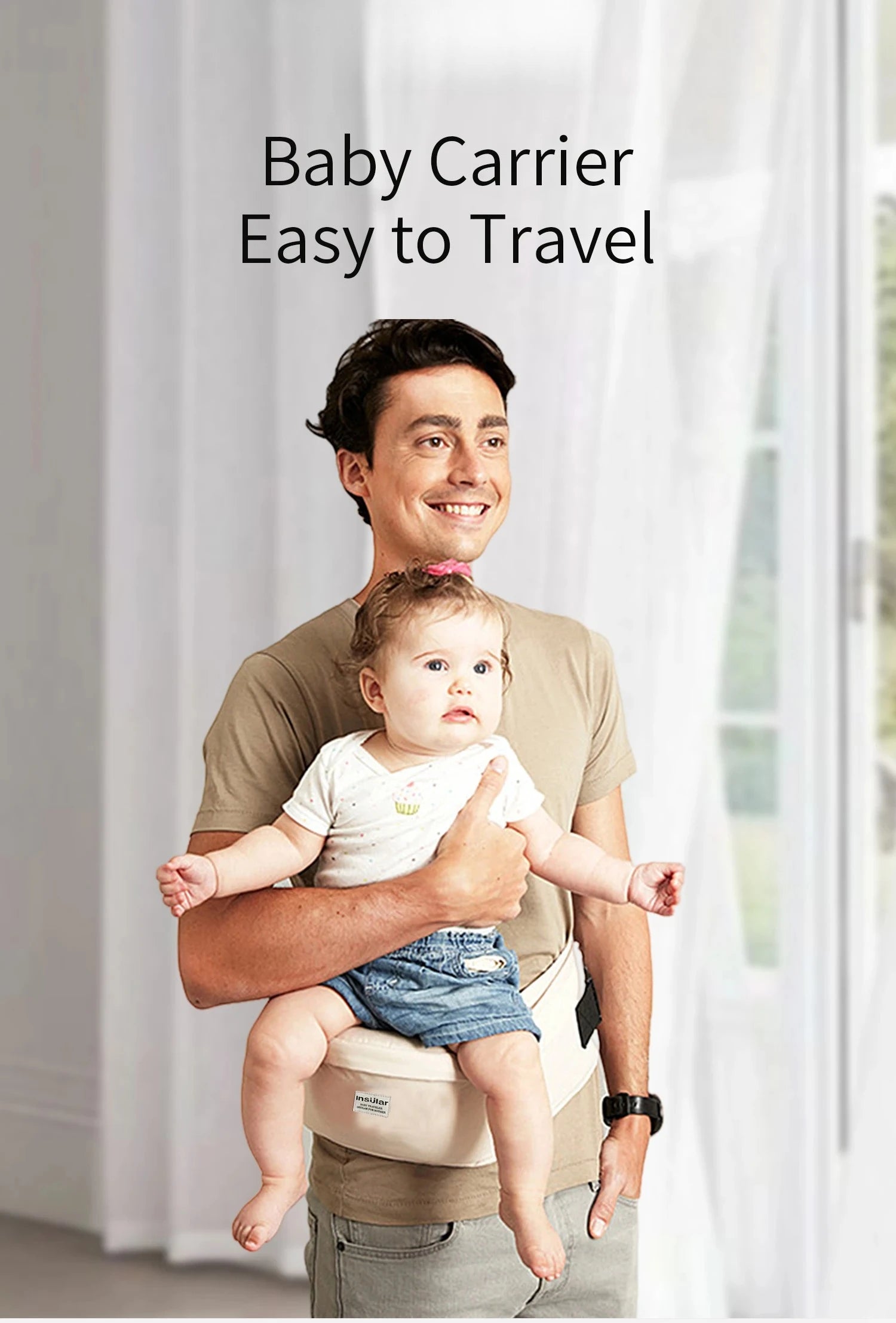 Baby Waist Carrier Baby Sling Multi-functional Kid Carrier Hold Waist Belt Backpack Hipseat Belt Kids Adjustable Infant Hip Seat