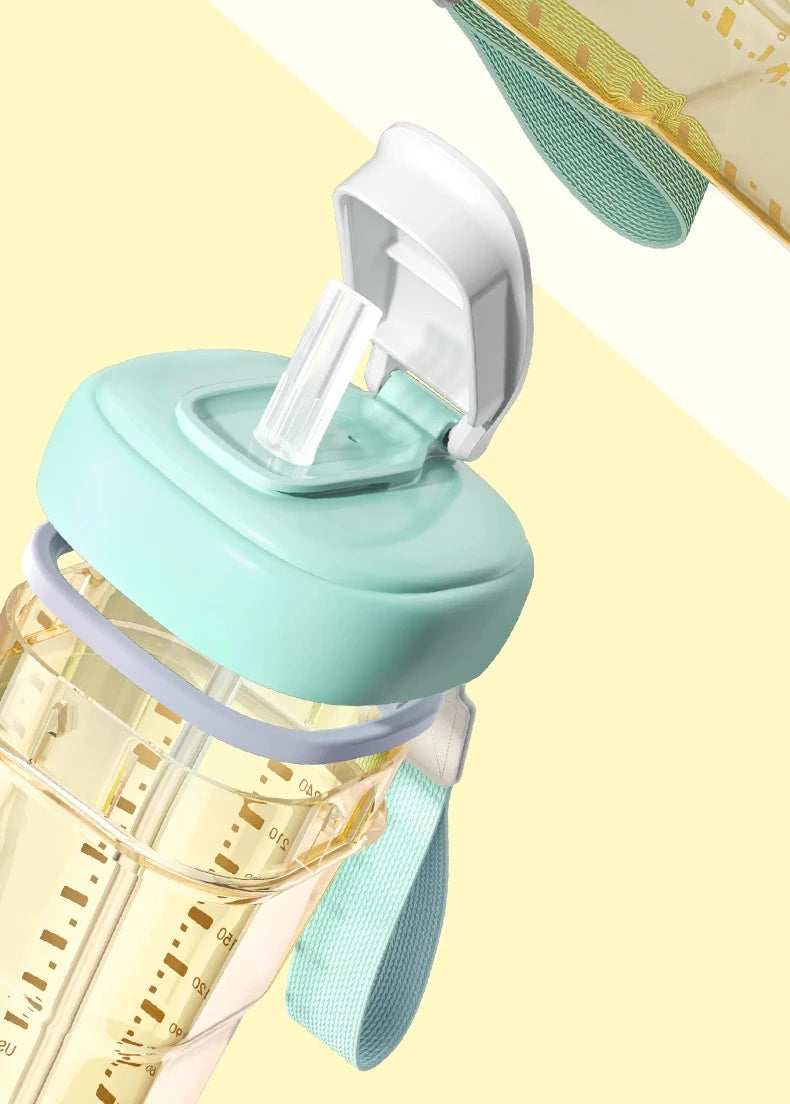 Suitable for hegen bottle accessories, storage box cover/cup cover/handle/dust cover+bottle collar straw square bottle universal