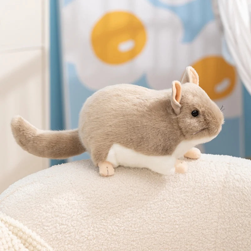 Wholesale Hot 40cm Kawaii Simulation Chinchillidae Plush Toys Soft Lifelike Chinchillas Mouse Stuffed Animal Toys Birthday Gifts