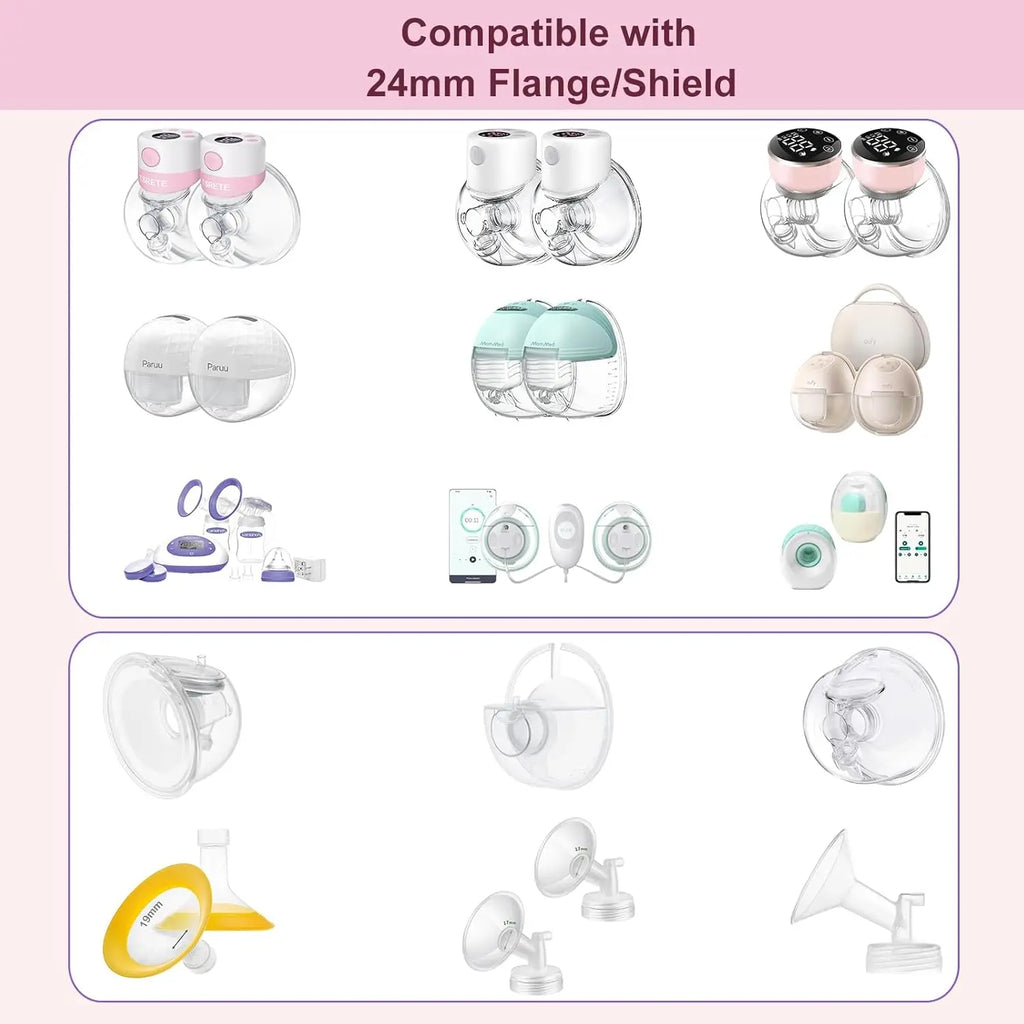 BornBL Silicone Flange Inserts Shield Nipple Tunnel Narrow Connector Feeding Essential Compatible With Most Breast Pumps