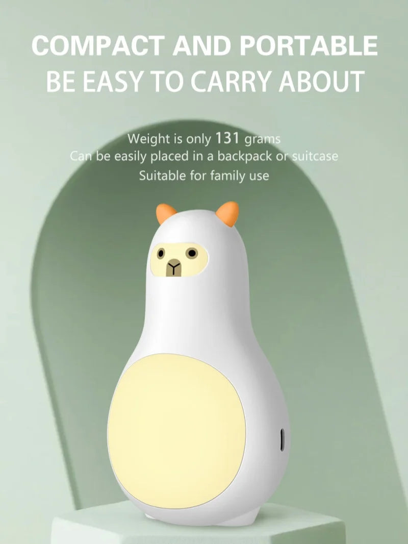 White Noise Machine M9 Portable Sleep Aid with Night Light and 24 Types of Music Cute Appearance Intelligent Sleep Monitor