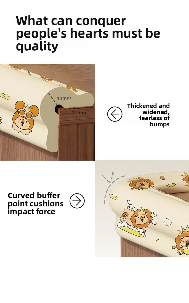 2M Soft Cartoon Foam Children Bumper Strips Solid Baby Safety Protection Strip Kids Furniture Table Edge Guards Corner Protector
