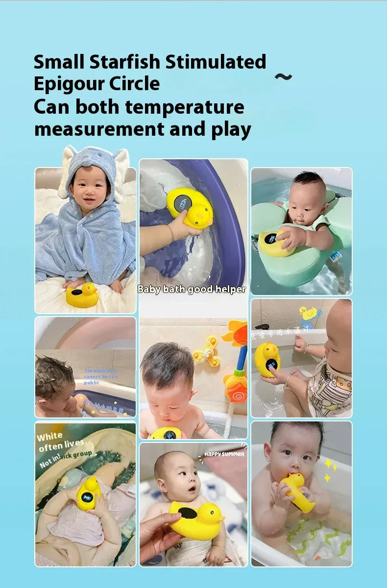 Floating Star Bath Thermometer, LED Display Water Temperature Monitor, Safe Bath Time Toy for Babies & Kids (Newborn Gift)