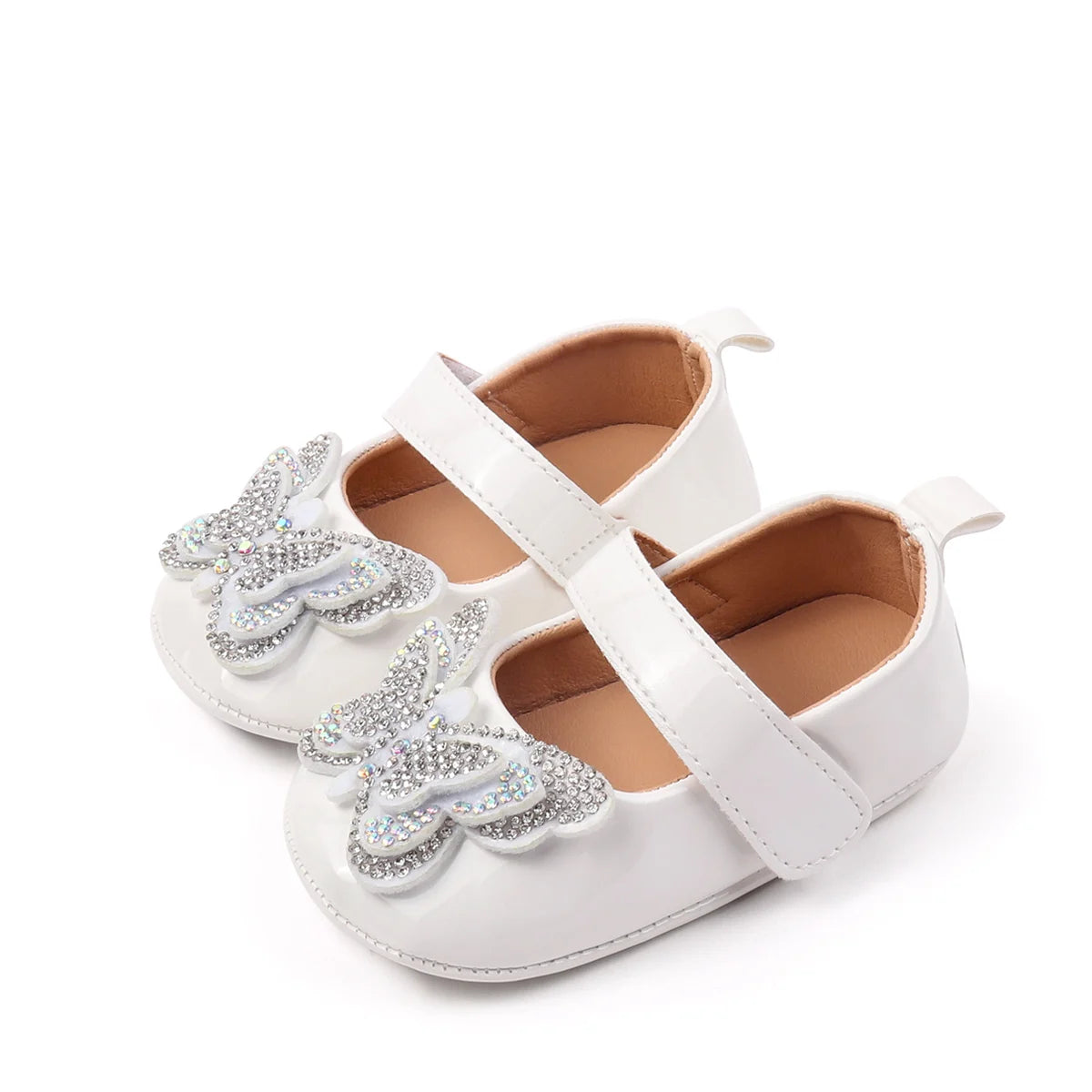 2025 Baby Girls Princess Pre-walking Indoor Outdoor Toddler Shoes With Comfortable TPR Sole and Fashion Design For 0-18M BBW5121