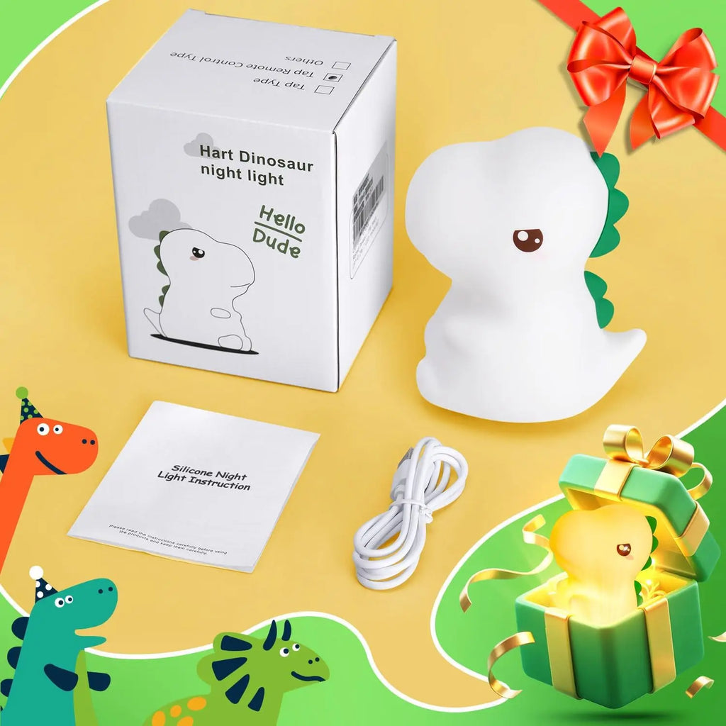 Dinosaur Night Light,Charging Timable,Home Decor,Perfect Gift Choice,Best Christmas and New Year Present