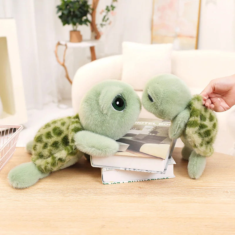 Realistic Tortoise Plush Toys Sea Turtle Cute Animal Doll Soft Stuffed Animal Baby Toy Gift Girls Birthday Gifts Room Decor