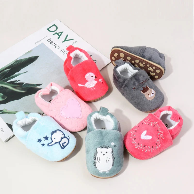 Baby Girl Boy Prewalker Shoes Spring and Autumn Cute Cartoon Animals Design Casual Anti Slip High Quality Newborn Toddler Shoes