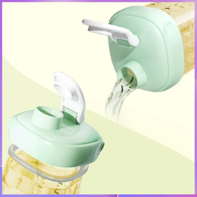Suitable for hegen bottle accessories, storage box cover/cup cover/handle/dust cover+bottle collar straw square bottle universal