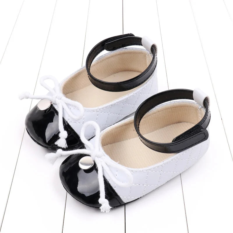 2025 New Fashion Spring and Summer Baby Girl Style Cute Bowknot Sandal Soft Cotton For 0-18 months High Quality PU Baby Shoes