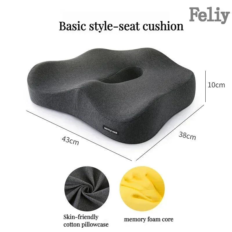 ComfiLife Memory Foam Office Chair Cushion Back Support Lumbar Pillow Model CSM01