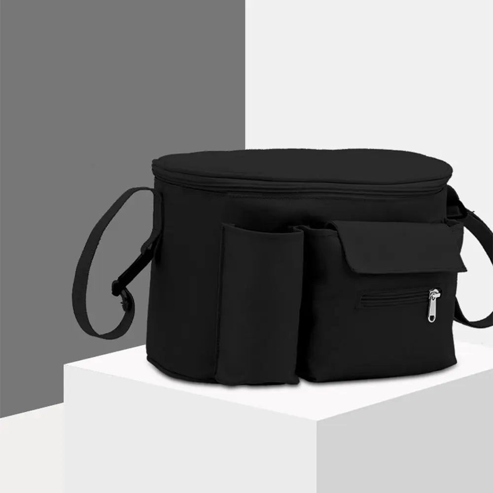 Large Capacity Baby Stroller Bag Cartoon Multiple Pockets Diaper Bag Organizer Oxford Cloth Portable Baby Stroller Hanging Bag