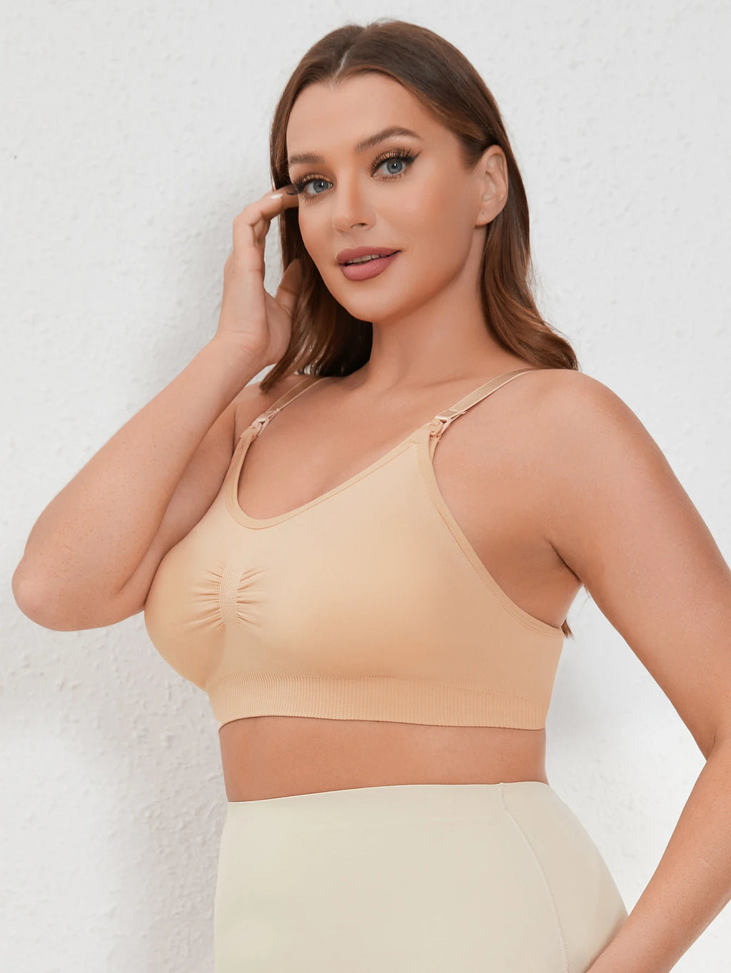 High Quality Maternity Care Bra All Cotton Breastfeeding Maternity Underwear Seamless Large Size Breathable Bra Push Up