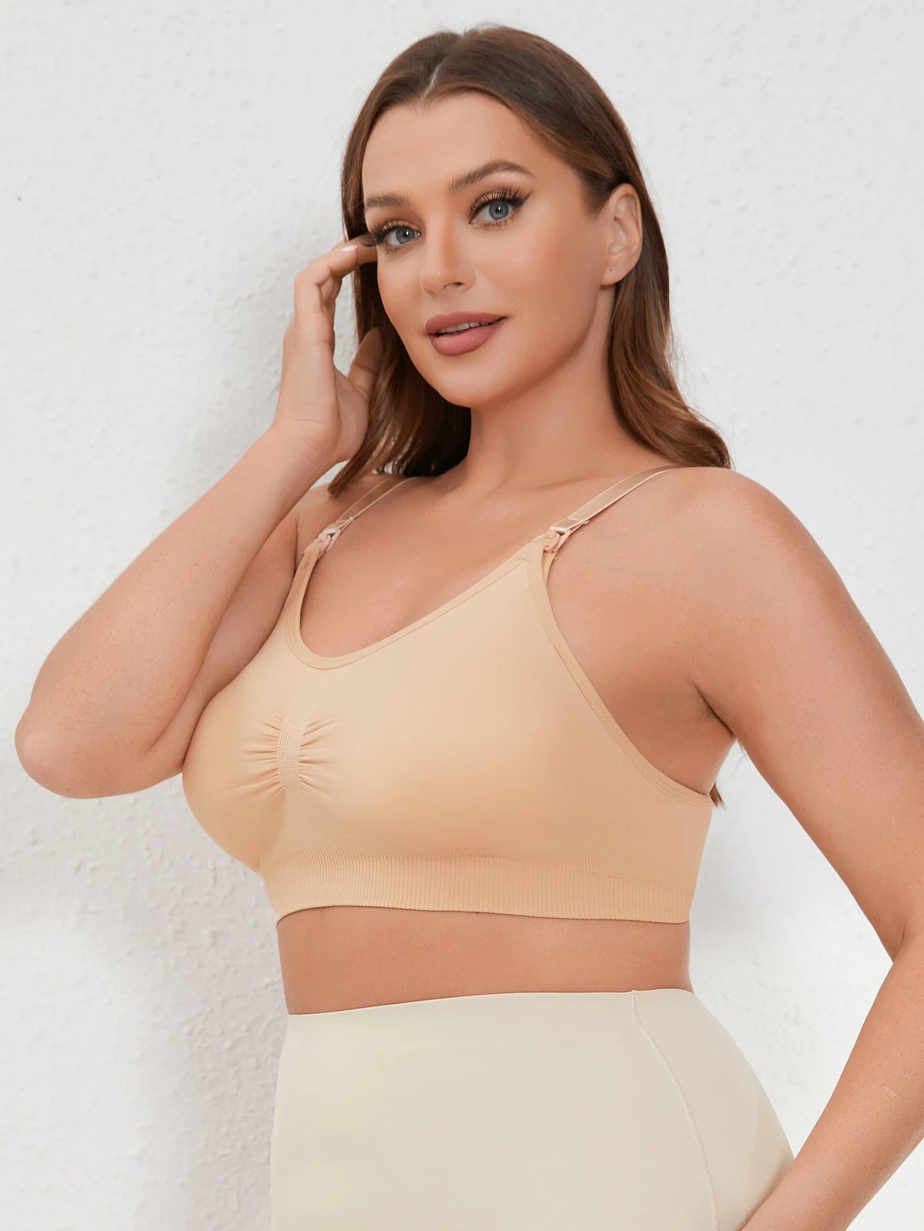 High Quality Maternity Care Bra All Cotton Breastfeeding Maternity Underwear Seamless Large Size Breathable Bra Push Up