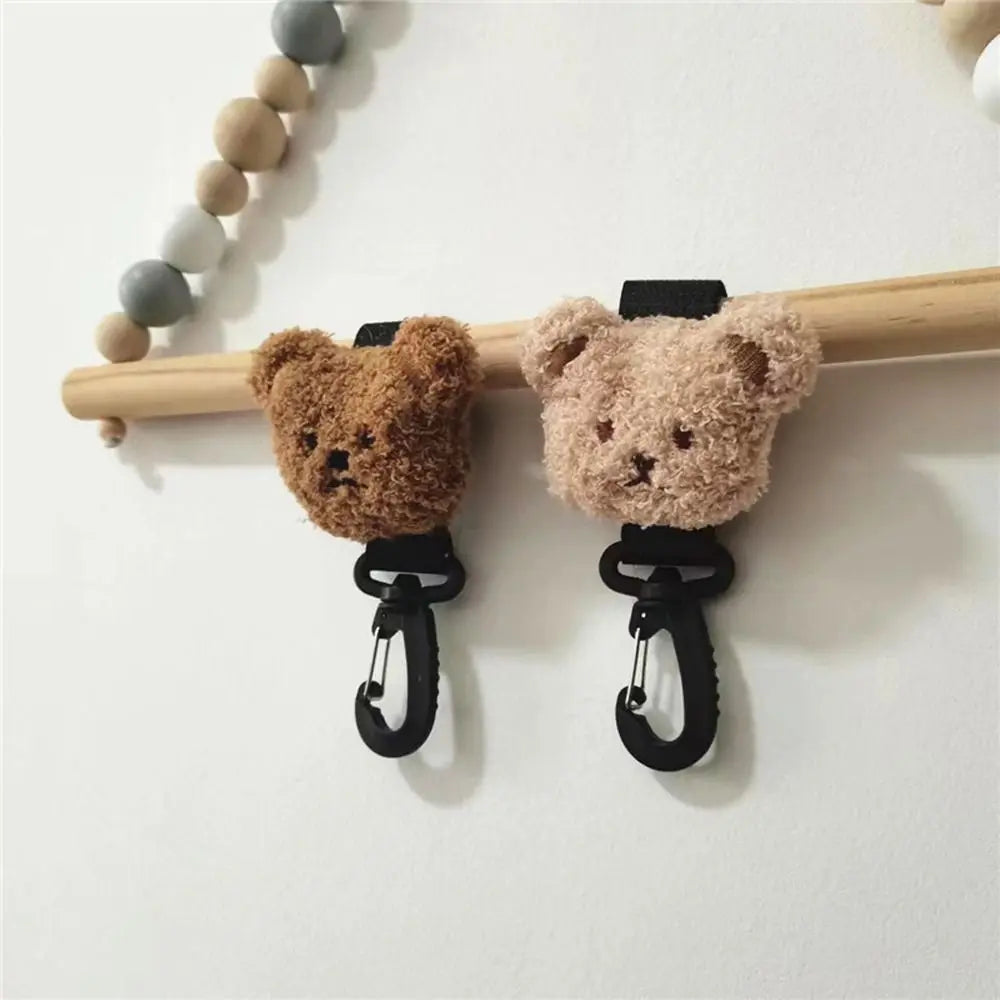 Adjustable Embroidery Cute Pram Hook  Bag Hanging Hook Stroller Accessory Baby Stroller Organizer Hook Stroller Hooks