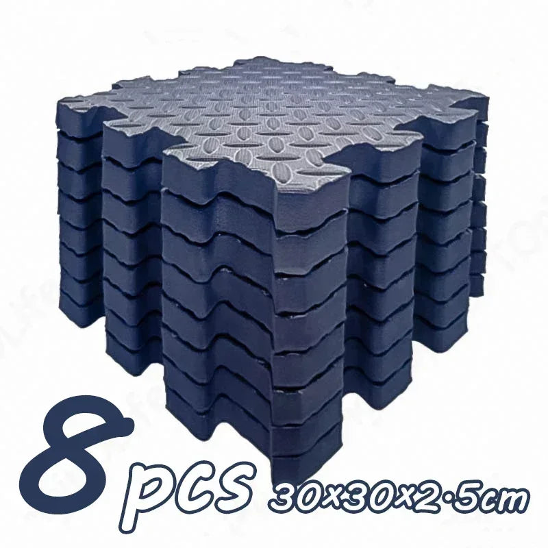 Baby Crawling Play Mat Nonslip Puzzle Gym Mat 8 Pcs 2.5cm Thick for Childrens Room Eco Friendly