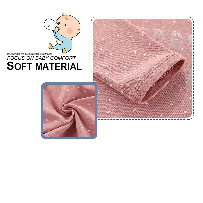Kiddiezoom 3 Pcs/Lot Autumn Winter Long Sleeve Casual Sweet Baby Girl Romper 100%Cotton Soft Newborn Jumpsuits Clothes