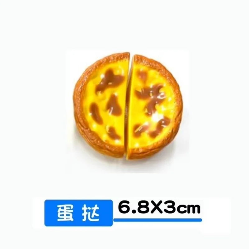 Chechele Montessori Simulation Educational Toy Set For Pretend Play Food Vegetables Fruits Bread Model Che-122