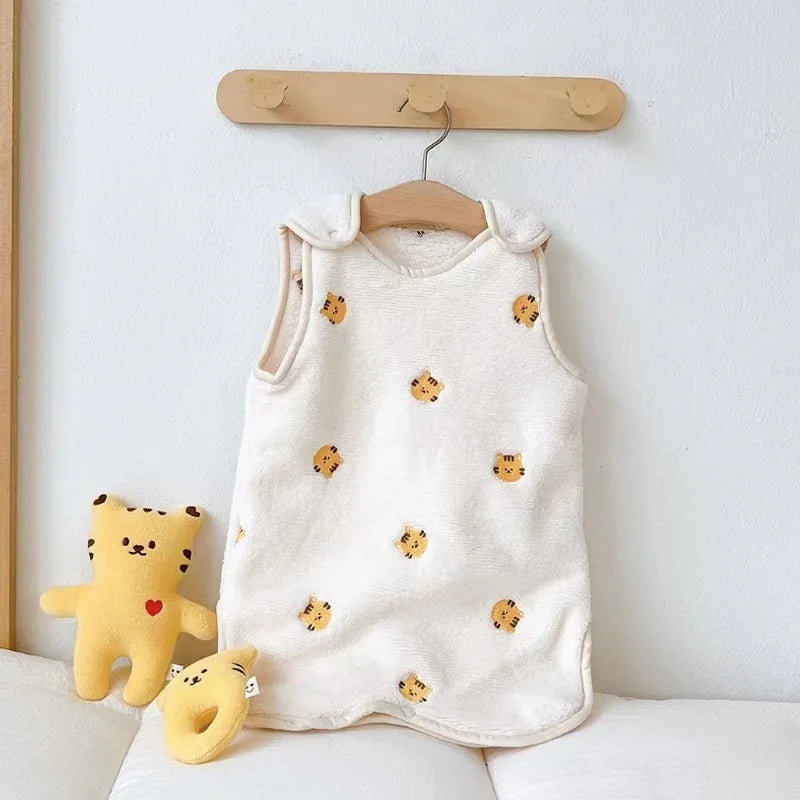 Thickened Baby Sleeping Bag Kick-proof Quilt Autumn and Winter Children's Vest Warm Velvet Sleeping Bags for Newborn Sleep Sack