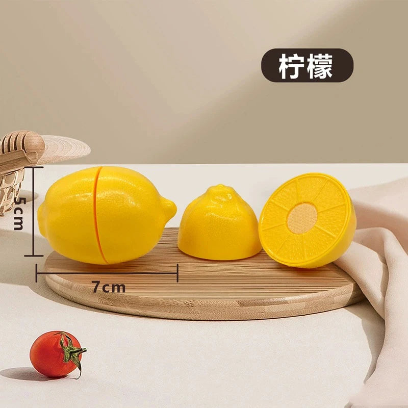 Chechele Montessori Educational Toy Vegetables Fruits And Seafood Play Set Model V1