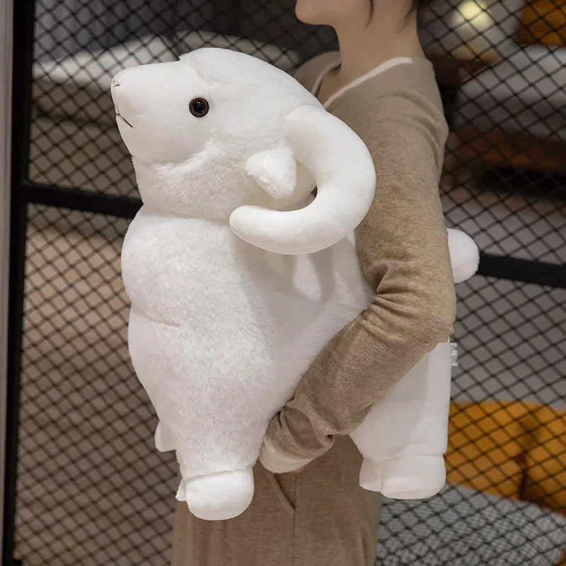 Hot 1pc 25/35/45CM Little Sheep Plush Toys Cute White Goat Stuffed Soft Doll Pillow For Birthday Christmas Gifts