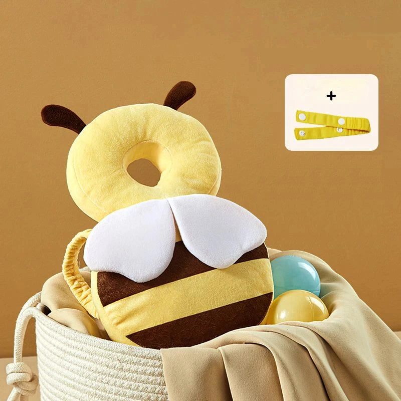 Little Bee Baby Head Protection Pillow Anti Fall Hat For Infants Breathable Head Back Protector Bibi