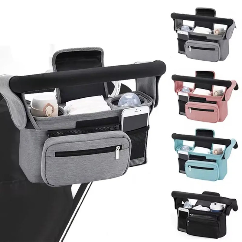 Large Capacity Stroller Organizer Bags Oxford Cloth Multi Pocket Baby Stroller Storage Bag Phone Shoulder Pram Diaper Nappy Bags