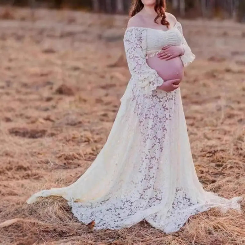 Maternity Photoshoot Dress Set for Pregnant Women