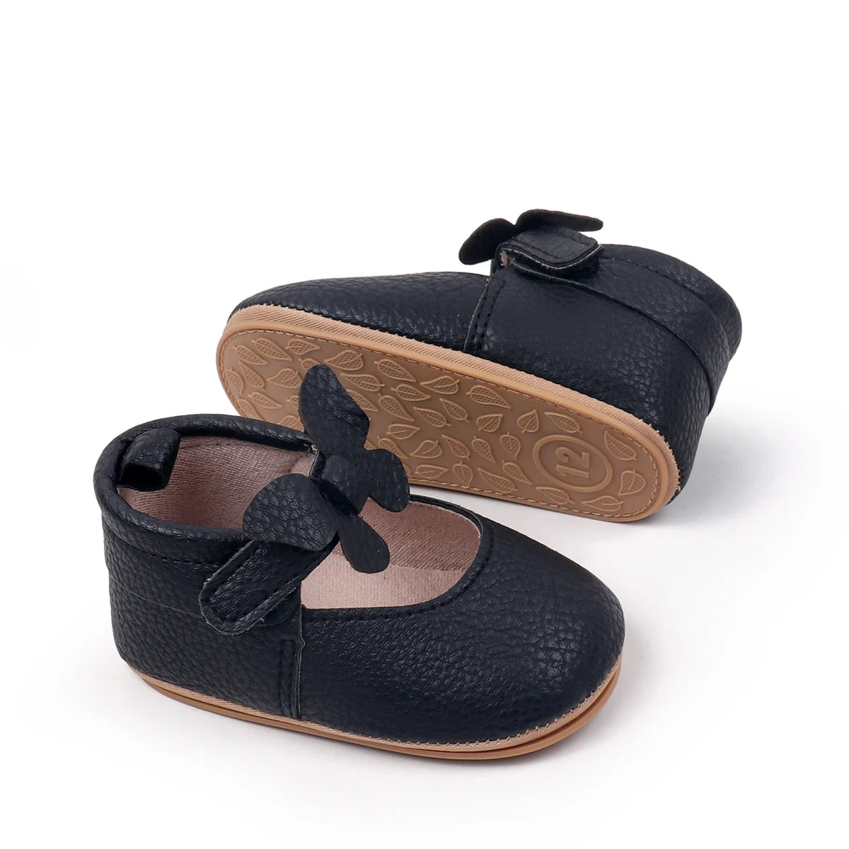New Spring And Summer Baby Shoes Indoor Learning Shoes Butterfly Velcro Princess Shoes Anti-slip Baby Shoes