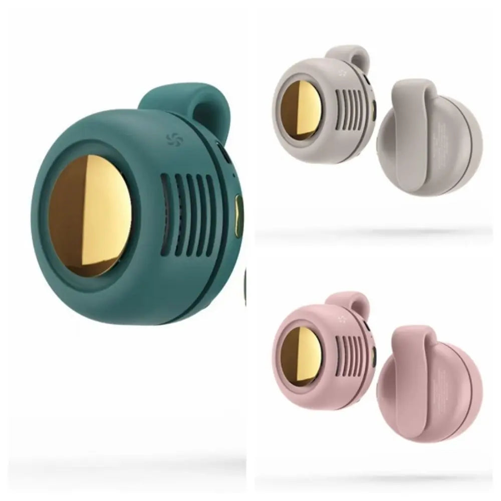 USB Rechargeable Clip-on Button Fan Multi-speed Adjustable Compact and Lightweight Hanging Waist Fan for 3.7V/900mAh