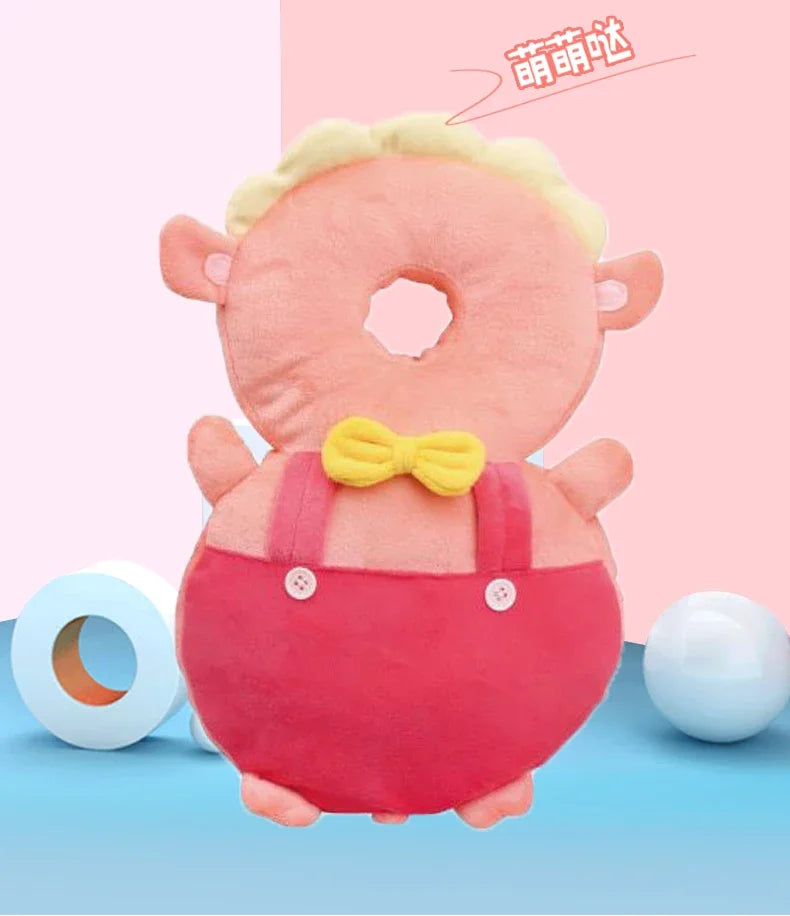 Baby Walking Head Protection Pad and Collision Prevention Backpack Pillow For Kids Soft Crystal velvet Cartoon Security Pillows