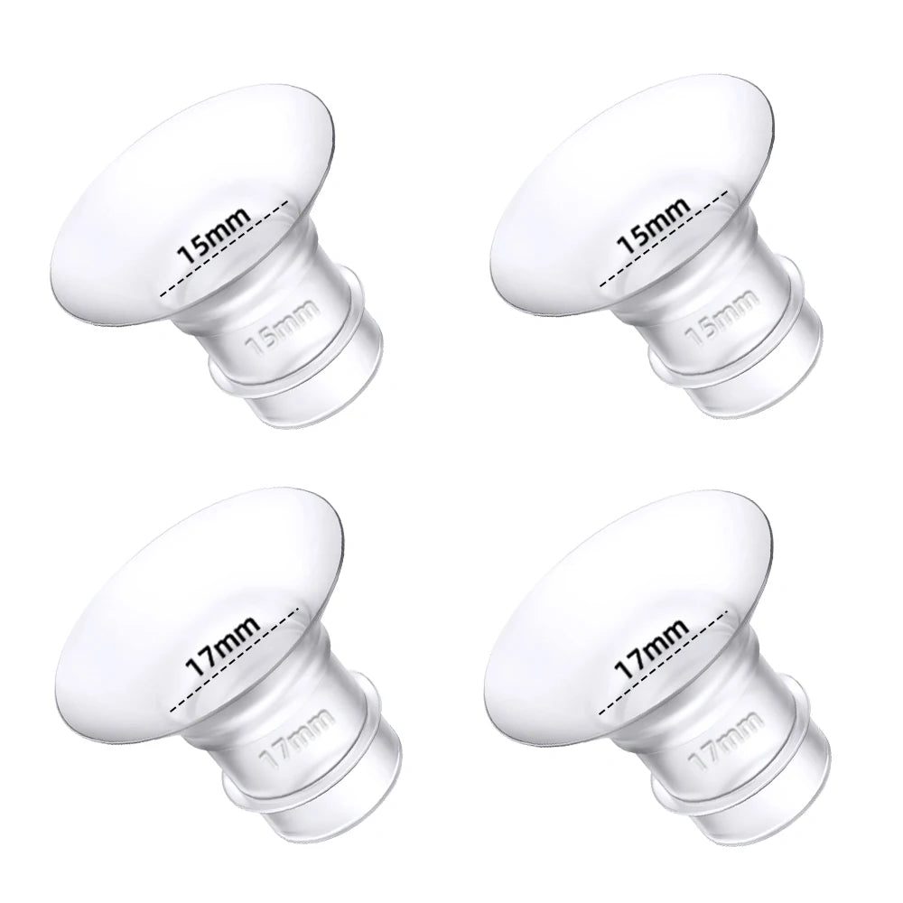 12/13/14/15/16/17/18/19/20/21/22mm Breast Pump Funnel Inserts Plug-in Different Caliber Size Converter Small Nipple Horn Adapter