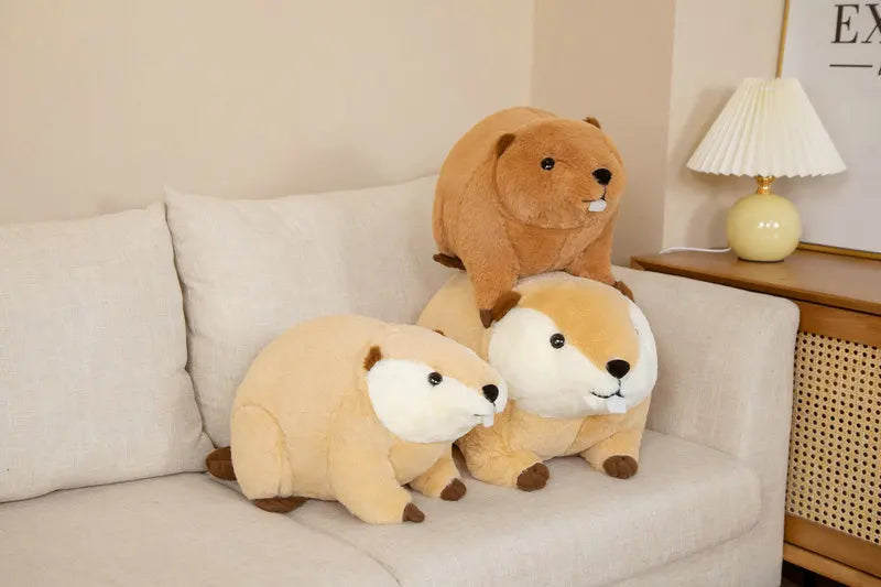 Hot 1pc 45cm/60cm Cute Nutria Peluche Toy Simulation Animal Dolls Kawaii Beaver Plush Pillow Stuffed Soft Birthday Decor Gift