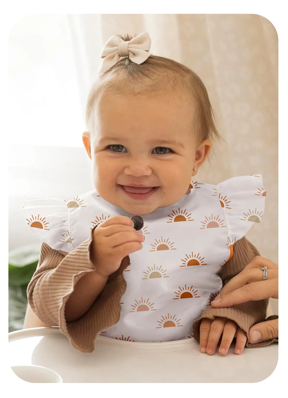 2Pcs/Set Waterproof Baby Bibs,Lively and Adorable Shoulder Design Sleeveless Smock Feeding Bib Apron