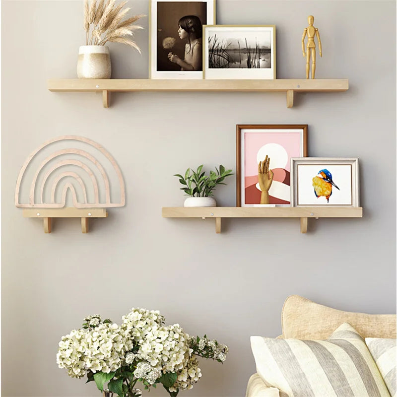 Nordic Style Wooden Rainbow Wall Art Hanging Decoration