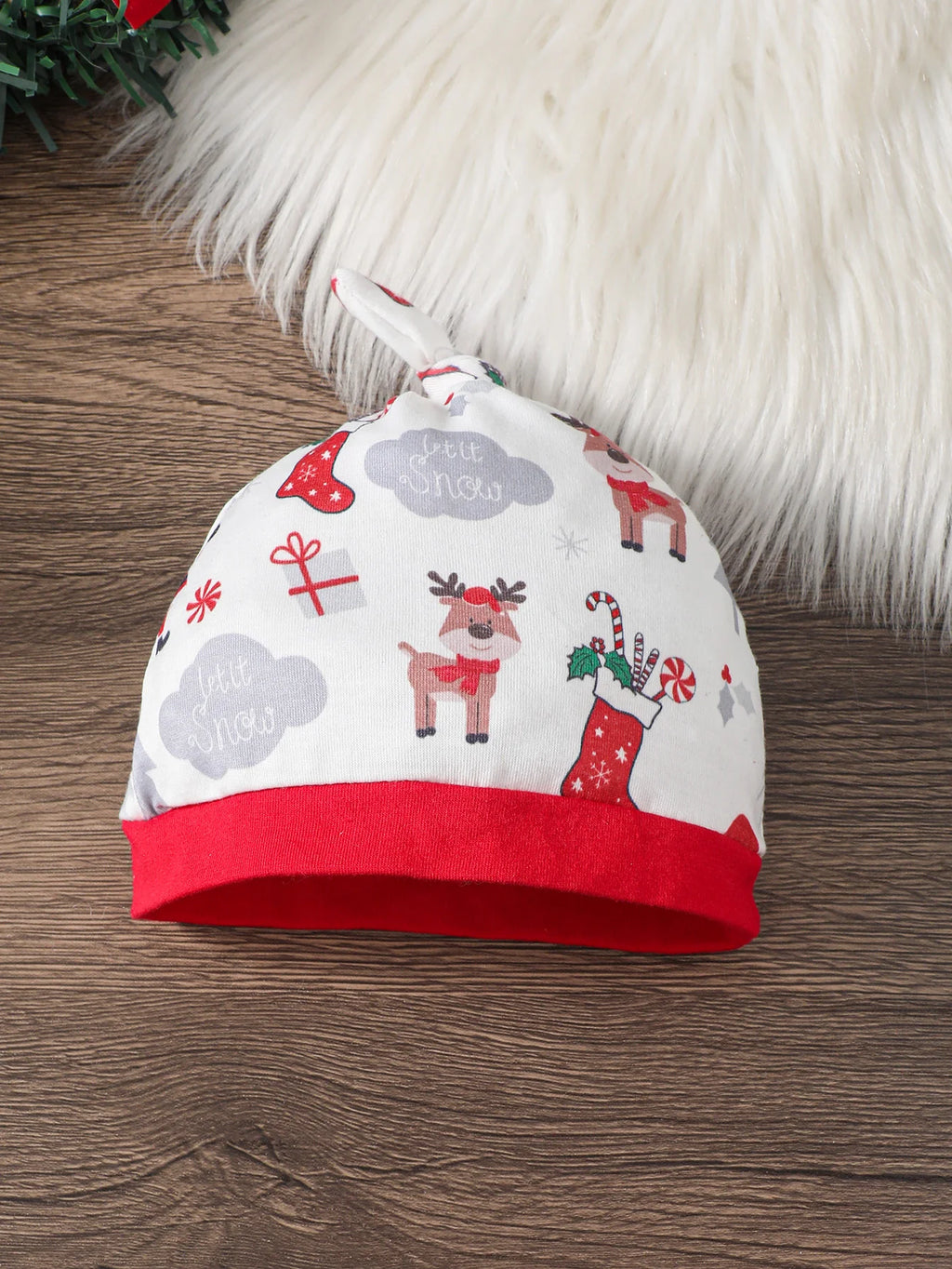 Newborn Baby Boy Christmas Costume Santa Claus Bow Jumpsuit+Hat 0-24 Months Baby Boy Festival Party Little Gentleman Jumpsuit