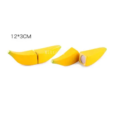 Wooden Fruit Cutting Educational Toy For Children Kitchen Playset With Peelable Fruit 1Pcs