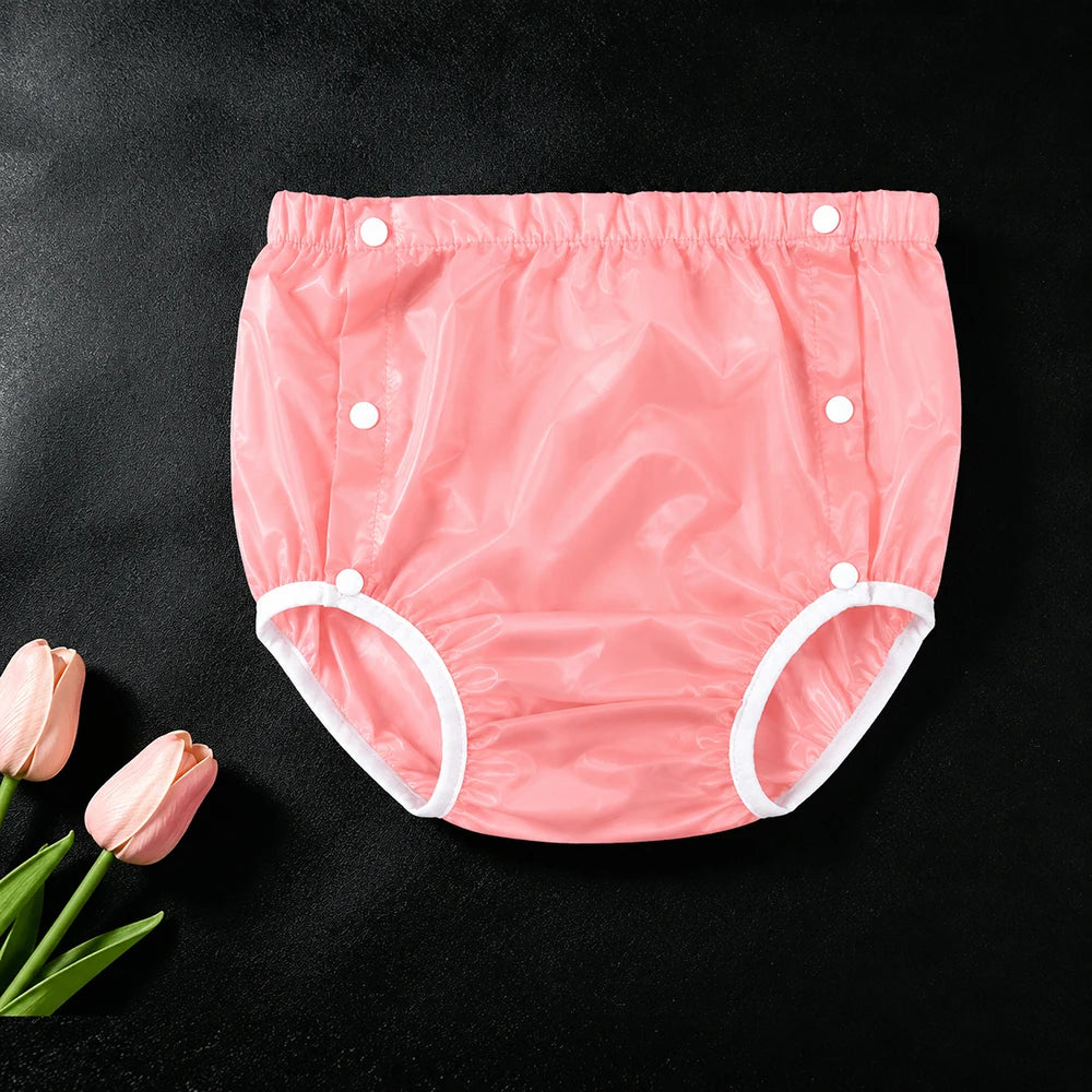 4pcs Washable Reusable Cloth Diapers Comfortable Soft Noiseless Leak-Proof Incontinence Brief Covers for Day And Night Use