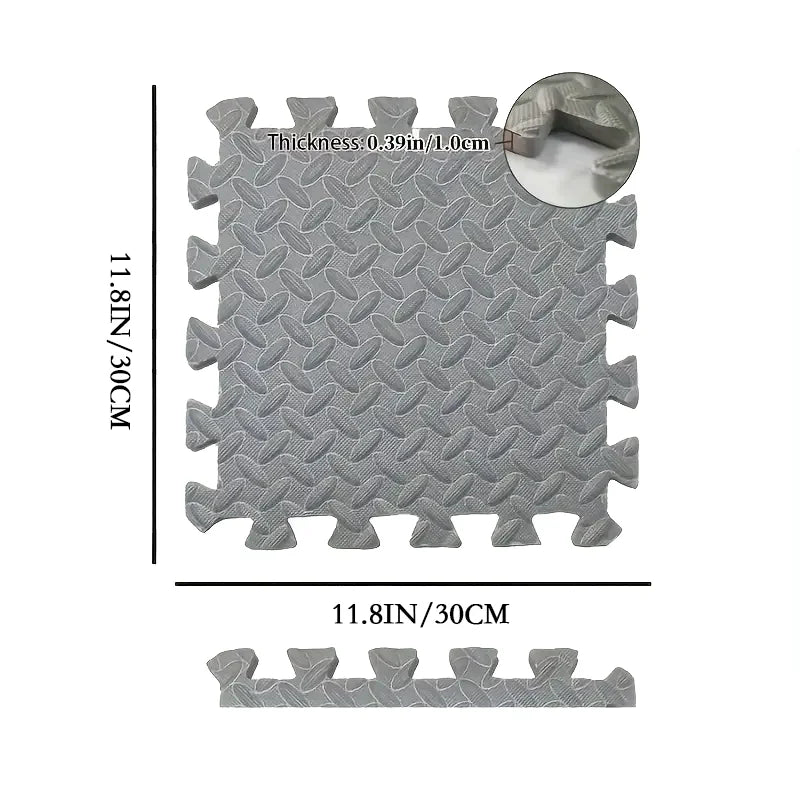 Eva Foam Interlocking Floor Tiles 30x30x1 Cm Puzzle Gym Mat For Indoor Home Gym Exercise Areas