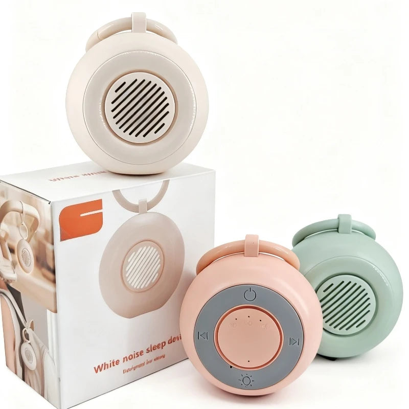 Baby White Noise Machine with light, fast sleep 15 Soothing Sounds, Portable USB Mini Sleep Device for Newborn, Travel & Crib