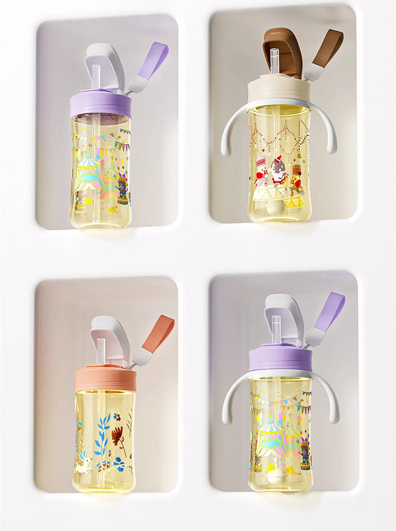 Suitable for third-generation pigeon bottle conversion, cup lid, pigeon handle/wide caliber straight drinking straw,gravity ball