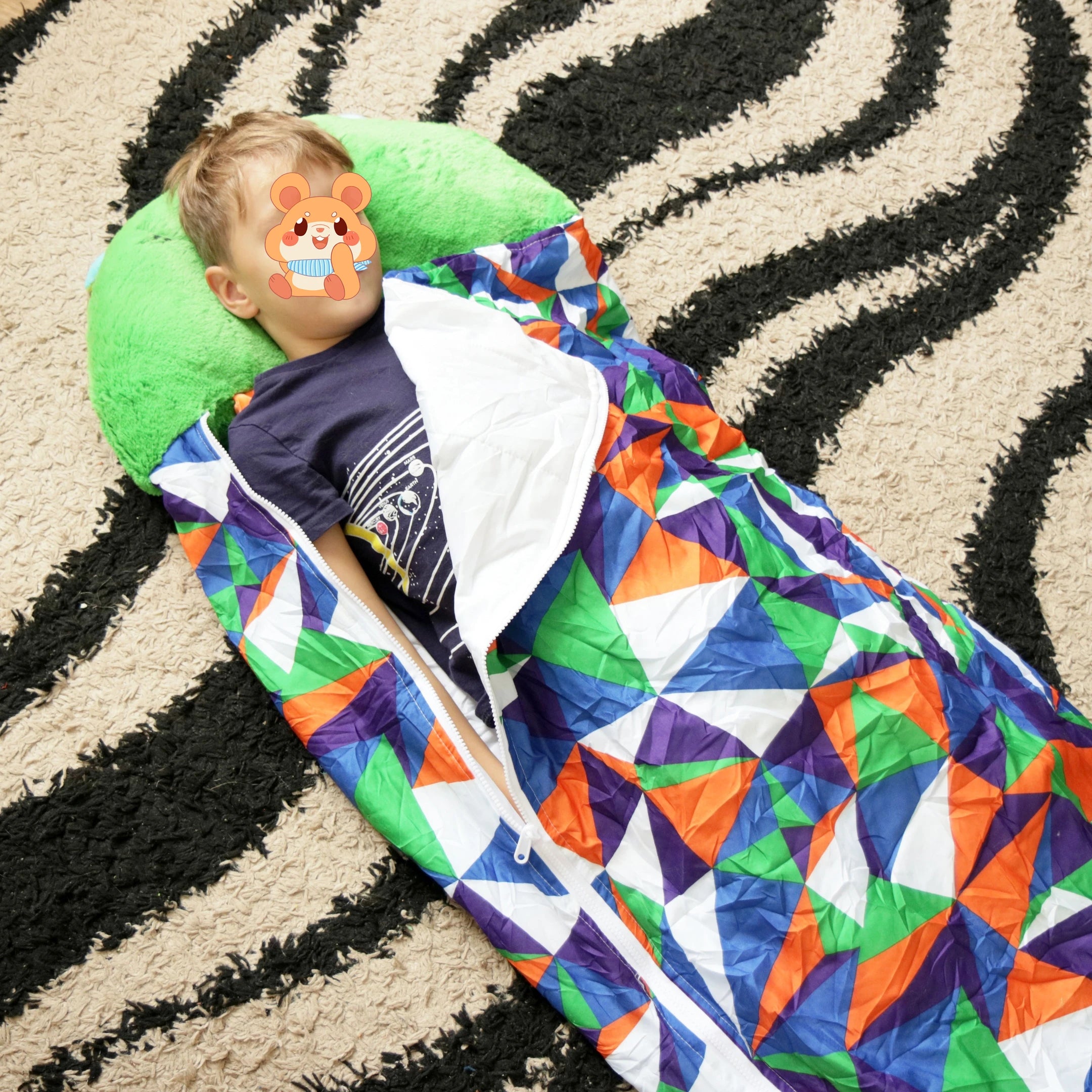Kids Cartoon Sleepsacks Children's Sleeping Bag With Pillow Plush Doll Pillow Boys Girls Baby Animal Sleep Sack For Birthday
