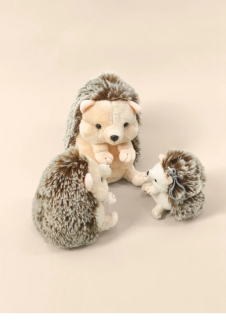 Cute Hedgehog Plush Toy Stuffed Animal Sleeping Companion Doll for Room Decor Adorable Birthday Gift