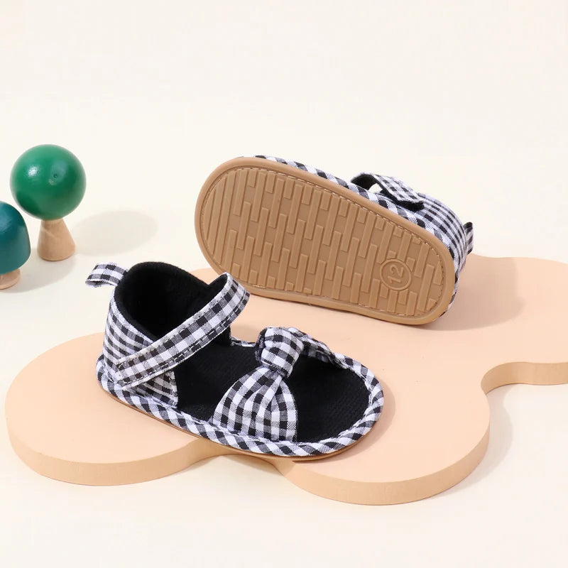 2025 Hot Summer Baby Girls First Walking Toddler Shoes With High Quality TPR Sole Beautiful Design For 0-18M Baby Girls Shoes