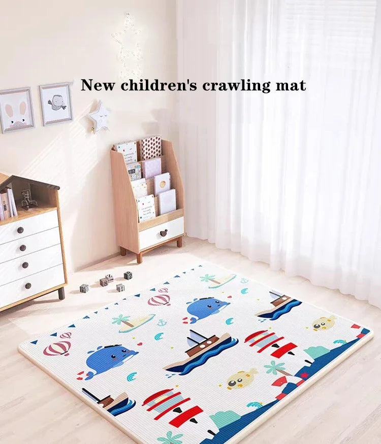 Baby Activity Gym Room Mat Non-toxic Baby Activities Crawling Play Mats Double Sided Pattern EPE Game Mat for Children's Mat Rug